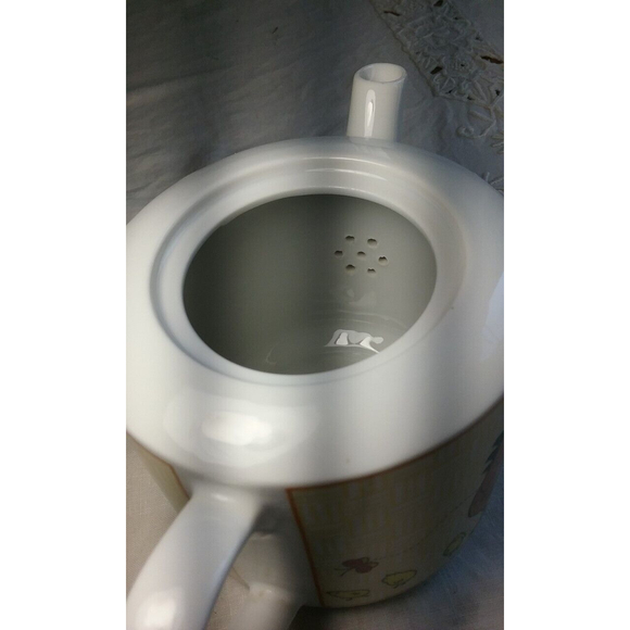 Vintage Porcelain Teapot Hens Chicks and Butterflies by Cameron Japan - Picture 11 of 12